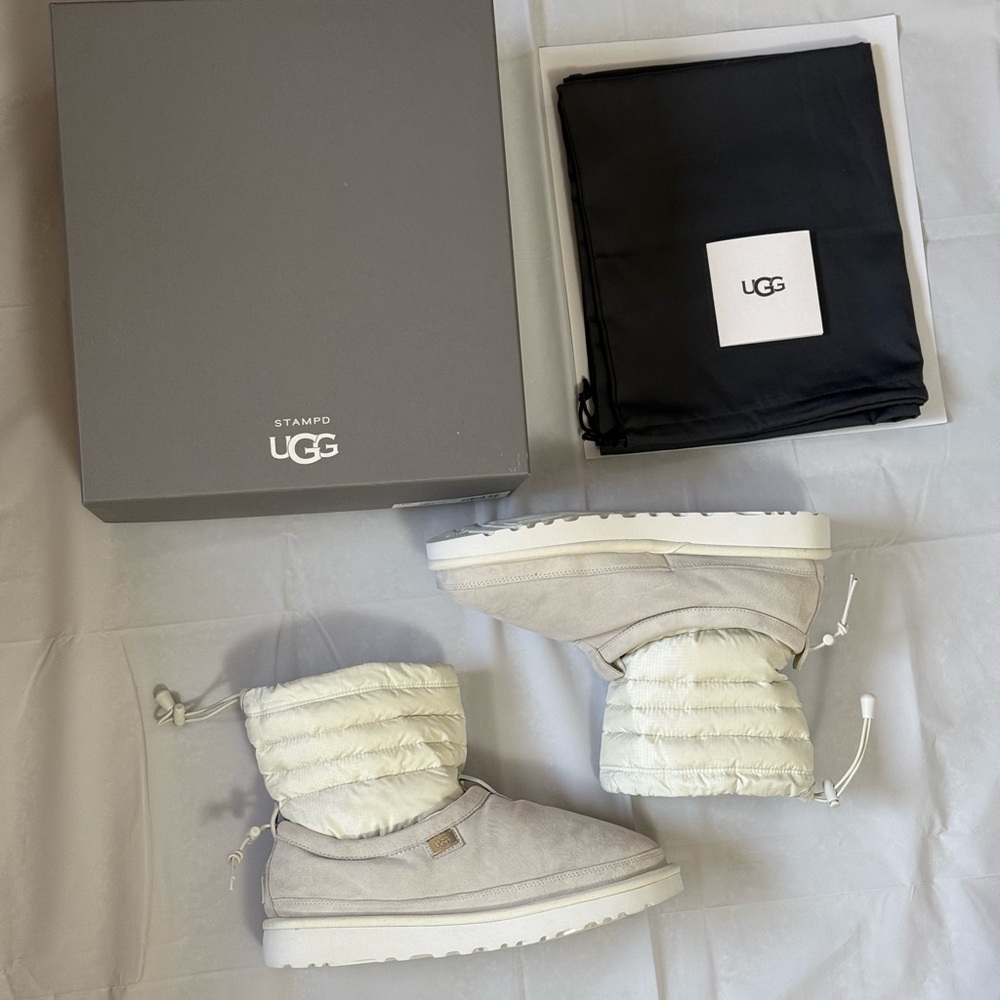 UGG x Stampd White Tasman Winter Boots